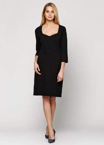 Черное кэжуал платье Comma