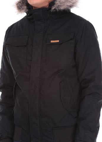 Черная демисезонная куртка Emerson