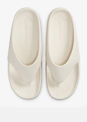 Белые кэжуал, пляжные вьетнамки fd4115-003 Nike с логотипом