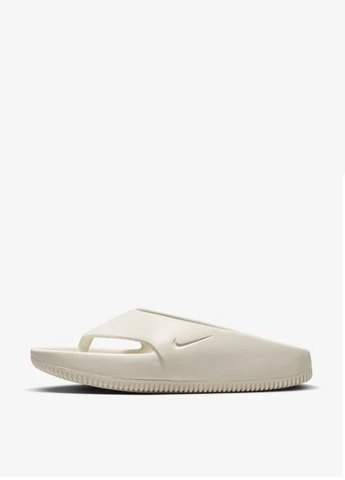 Белые кэжуал, пляжные вьетнамки fd4115-003 Nike с логотипом
