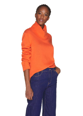 Оранжевый демисезонный свитер United Colors of Benetton