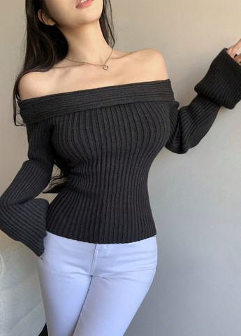 Чорний демісезонний светр SHEIN