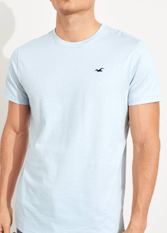Блакитна футболка Hollister