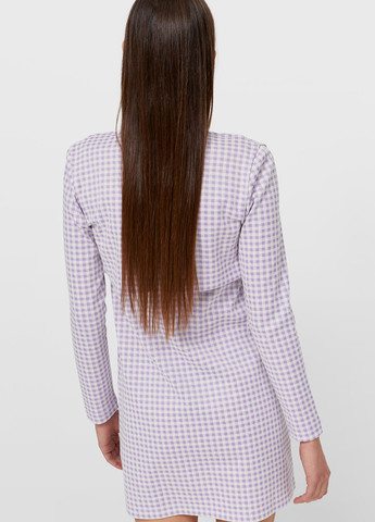 Бузкова кежуал сукня Stradivarius в клітинку