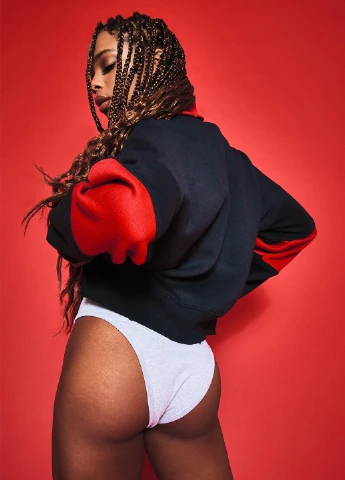 Темно-синий свитшот Missguided логотип без декора (262992210)