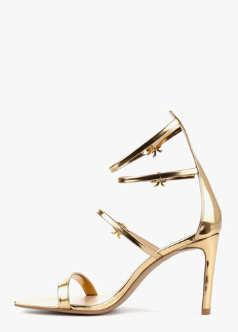 Золотые босоножки Le'BERDES с ремешком