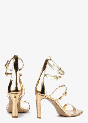 Золотые босоножки Le'BERDES с ремешком