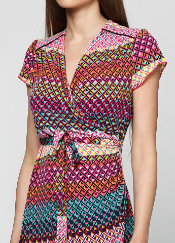 Комбинированное кэжуал платье Uttam Boutique с геометрическим узором