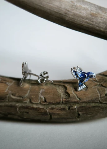 Сережки Silver Flame (350941338)