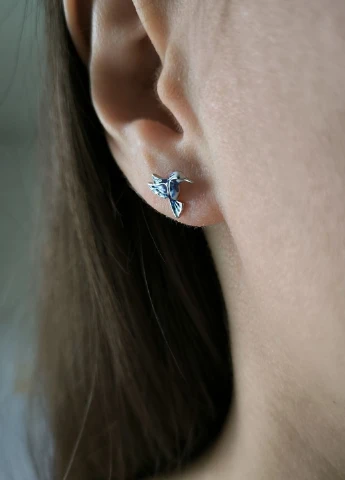 Сережки Silver Flame (350941338)