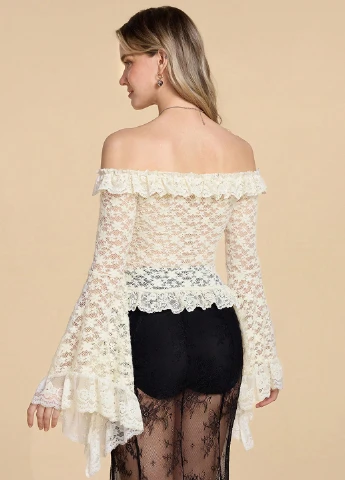 Кремовая блуза SHEIN