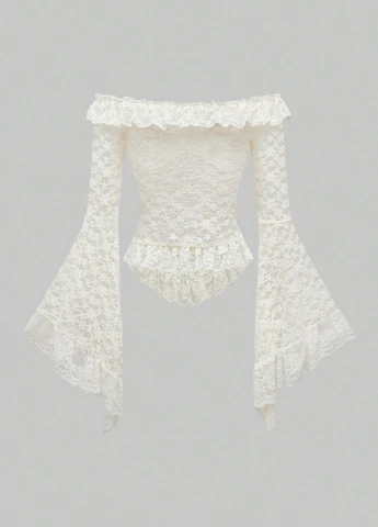 Кремовая блуза SHEIN