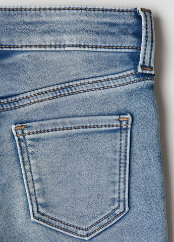 Светло-синие демисезонные скинни джинсы H&M