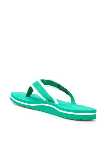 Зеленые кэжуал, пляжные вьетнамки Tommy Hilfiger с логотипом