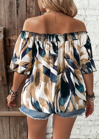 Комбинированная блуза SHEIN