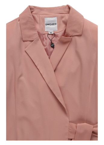 Розовое кэжуал платье на запах, платье-жакет Unique 21 однотонное