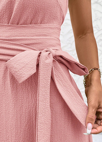 Рожева кежуал сукня а-силует SHEIN однотонна