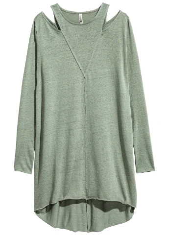 Оливкова сукня демісезон,блідо-зелений, divided H&M меланжева