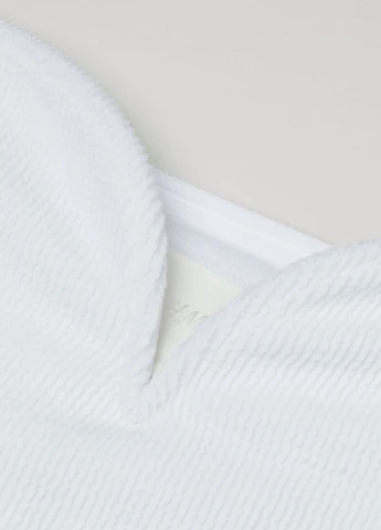 Белое кэжуал платье H&M однотонное