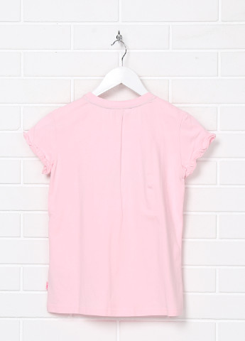 Розовая летняя футболка с коротким рукавом Roberto Cavalli