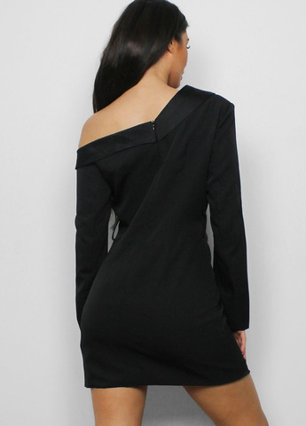 Чорна кежуал сукня на одне плече Missguided однотонна