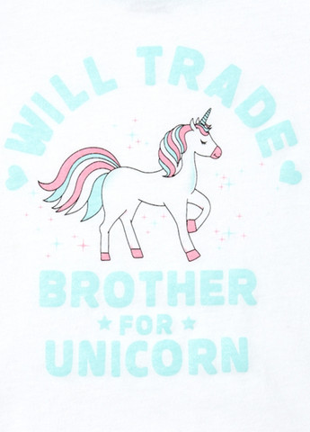 Белая летняя футболка The Children's Place