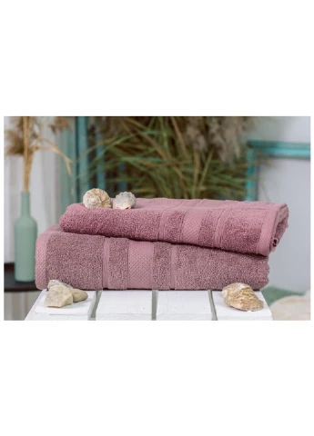 Рушник набір банний №5013 SoftNess Violet 50x90, 70x140 (2200003183054) Mirson фіолетовий