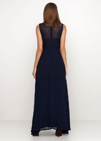 Темно-синее вечернее платье AX Paris с геометрическим узором