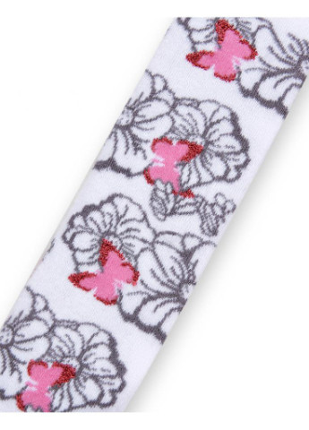 Колготки с серыми цветочками на белом фоне (M0C0301-0979-3G-gray white) BNM (202365450)