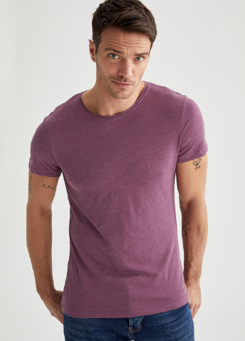 Фіолетова літня футболка DeFacto