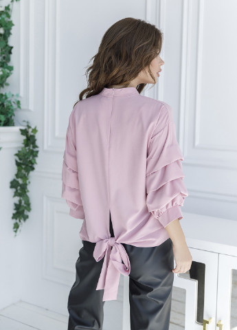 Розовая демисезонная блузки ISSA PLUS