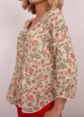 Бежевая летняя блуза Ralph Lauren