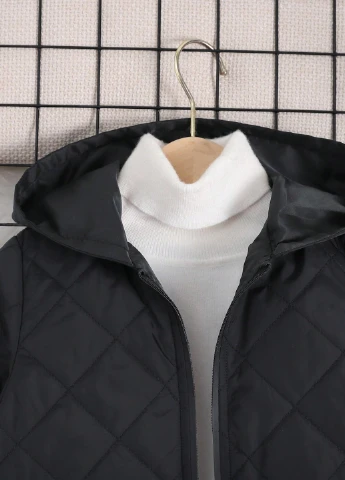 Черная зимняя куртка SHEIN