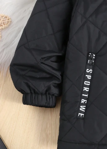 Черная зимняя куртка SHEIN