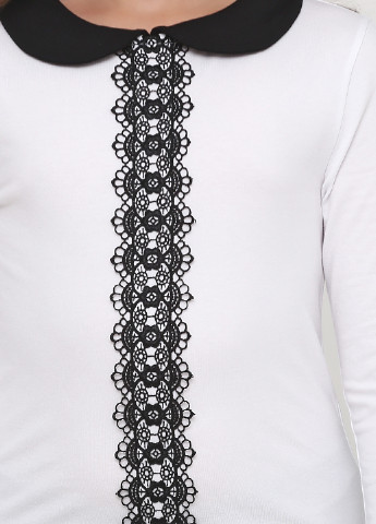 Белая с орнаментом блузка Vidoli демисезонная