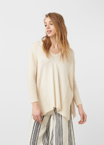 Молочный демисезонный пуловер пуловер Mango