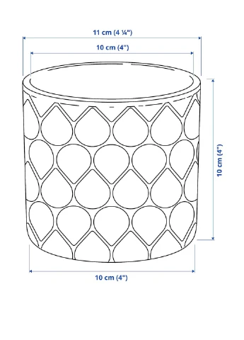 Кашпо, 10 см IKEA (293097913)