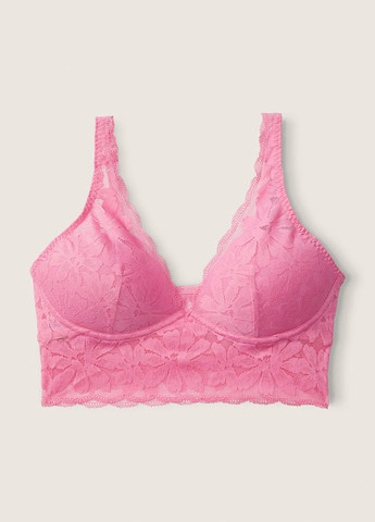 Розовый бралетт бюстгальтер Victoria's Secret без косточек полиамид