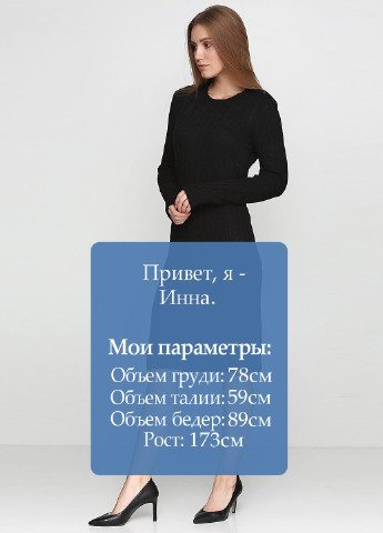 Чорна кежуал сукня Ralph Lauren однотонна