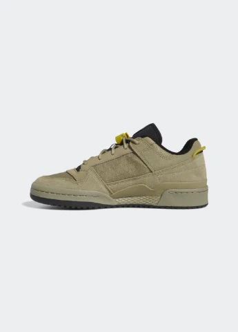 Оливковые демисезонные кроссовки gw4374 adidas FORUM LOW CL SHOES