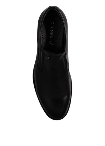 Черные классические, кэжуал туфли Clemento без шнурков