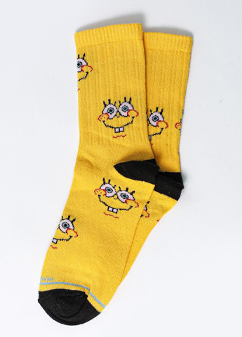 Женские носки Premium SpongeBob LOMM жёлтые повседневные