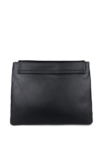 Модная сумка с клапаном черная средняя с цепью 23*26*6 Fashion (251853936)