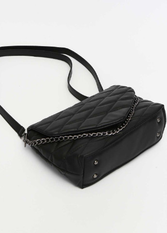 Сумка жіноча крос боді екошкіра стьобана (wel-60004) Чорна WeLassie (253982866)