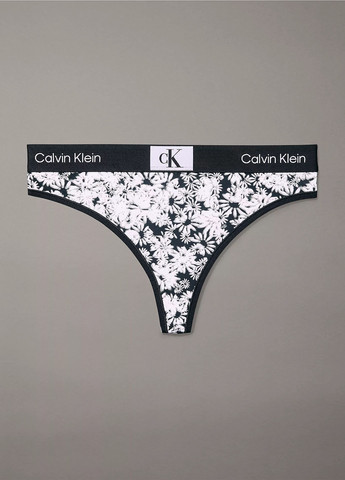 Чорно-білий демісезонний комплект (бюстгальтер, трусики) Calvin Klein