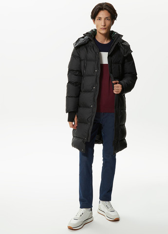 Чорний демісезонний Пуховик Lacoste