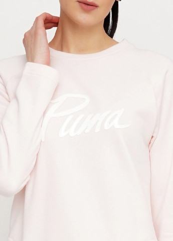 Розовое спортивное платье а-силуэт Puma с надписью