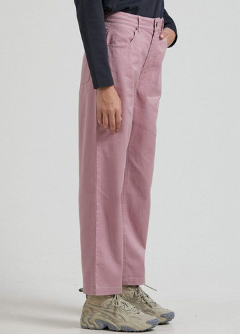 Розово-лиловые кэжуал демисезонные прямые брюки Afends
