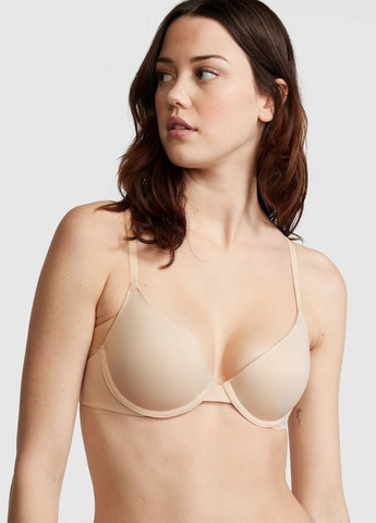 Бежевый демисезонный комплект (бюстгальтер,трусики) Victoria's Secret