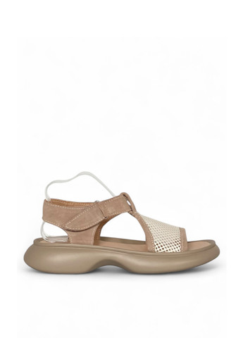 Бежевые босоножки Ailinda на липучке